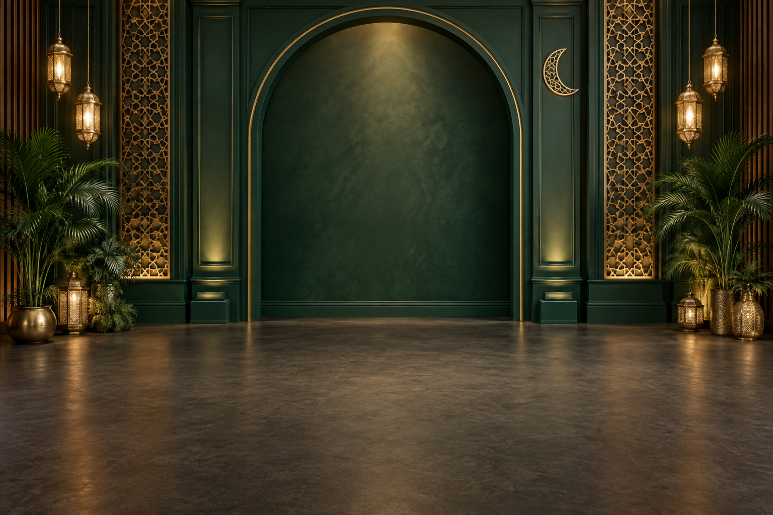 Background Emerald Malam